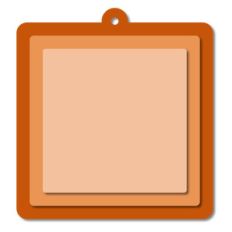 layered square tag