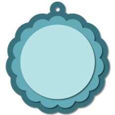 layered scallop tag