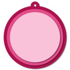 layered circle tag