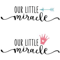 our little miracle - boy and girl phrase