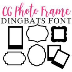 cg photo frame dingbats