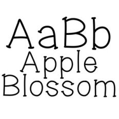 apple blossom font