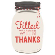 filled with thanks