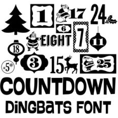 countdown dingbats font