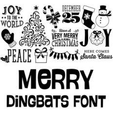 merry dingbats font