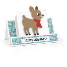 center step card reindeer