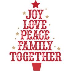 family love christmas tree