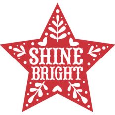 nordic shine bright star decoration