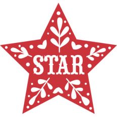 nordic star christmas holiday ornament