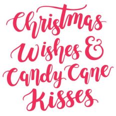 christmas wishes and candy cane kisses