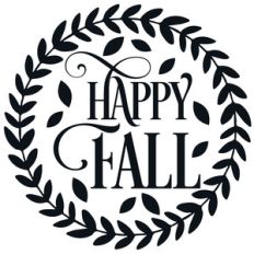 happy fall wreath