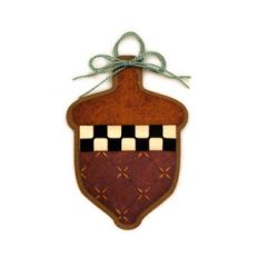 acorn checker ornament for tree