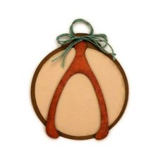 wishbone disc ornament for tree