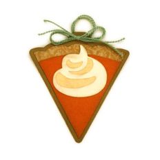 pumpkin pie slice ornament for tree