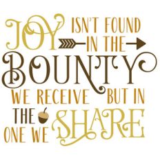 joy in bounty we share