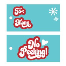 christmas gift tag set