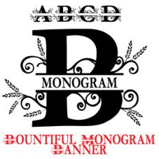 pn bountiful monogram banner