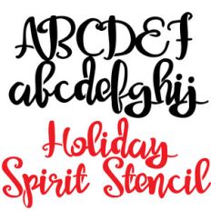 pn holiday spirit stencil