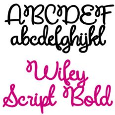 pn wifey script bold