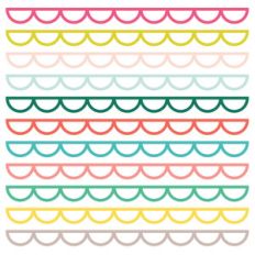 scalloped border background