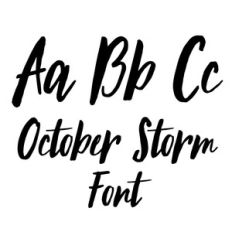 october storm font