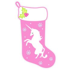 unicorn christmas stocking