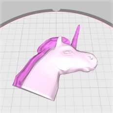 unicorn head embellishment
