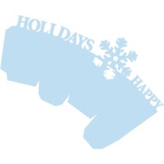 happy holidays simple box