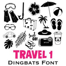 travel 1 dingbats font