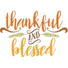 thankful and blessed phrase