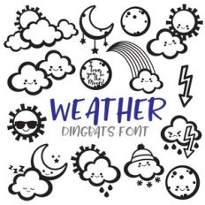 weather dingbat font