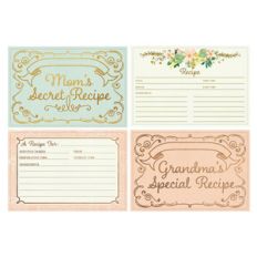 4x6 recipe card