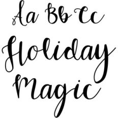 holiday magic font