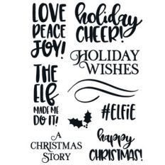 holiday sentiments stamp planner set