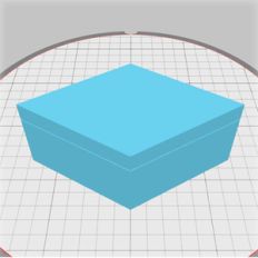 diamond-shaped box with blank lid