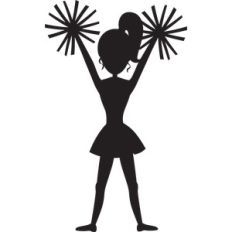 cheerleader silhouette