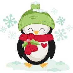 boy christmas penguin