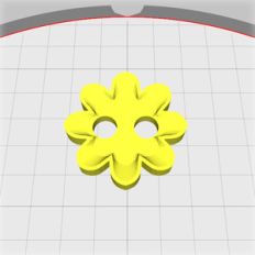 flower button - small