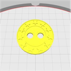 star pattern button