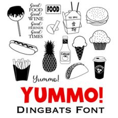 food dingbat font