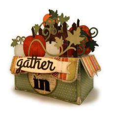 gather in pumpkins 3d box card