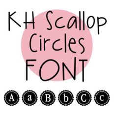 circle scallop font