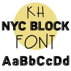 nyc block font