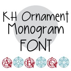 kh ornament monogram font