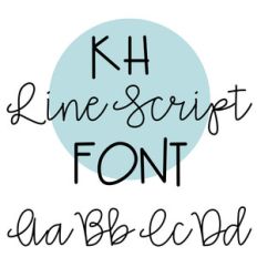 kh line font