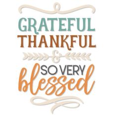 grateful, thankful, blessed