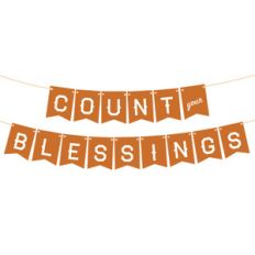 thankful friends count your blessings banner