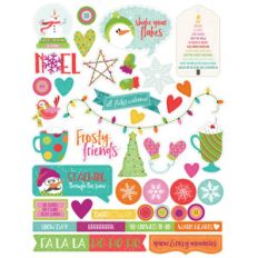 snowball fight sticker sheet
