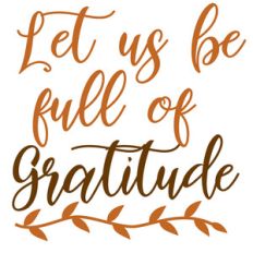 full of gratitude