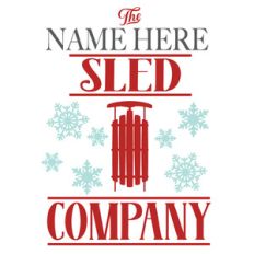 custom sled company sign